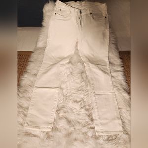 Kut from the Kloth White Straight Leg Jeans size 10